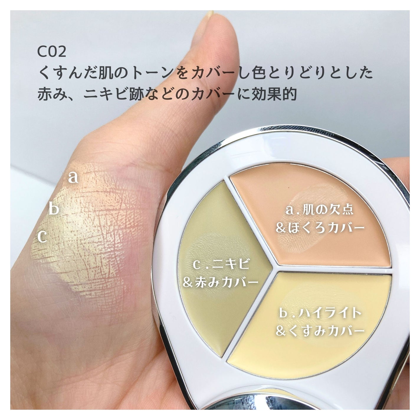 パーフェクトカバー コンシーラーパレット/Dear.A/パレットコンシーラーを使ったクチコミ(2枚目)