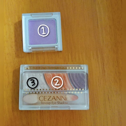 トーンアップアイシャドウ/CEZANNE/アイシャドウパレットを使ったクチコミ(1枚目)