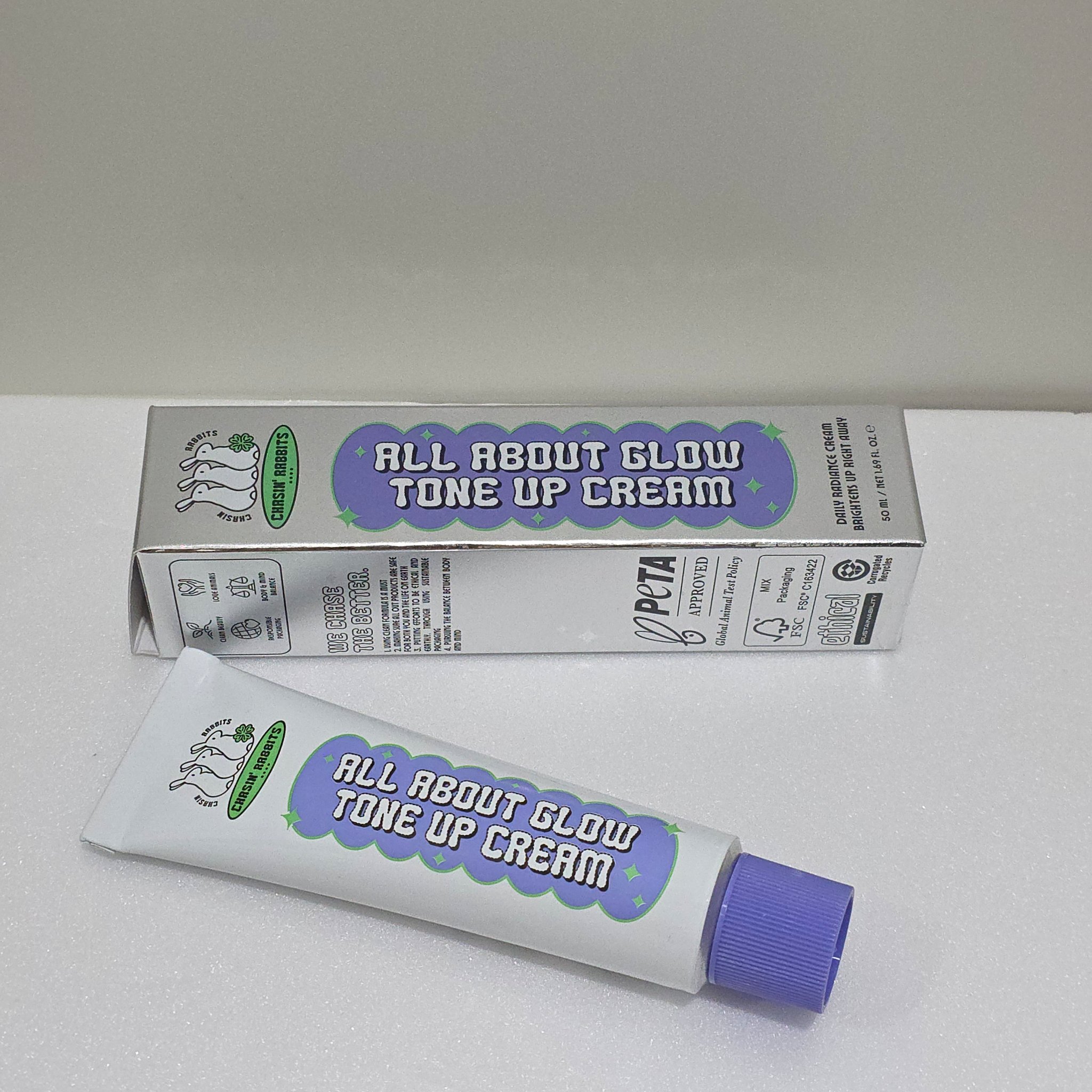 オールアバウトグロウトーンアップクリーム/CHASIN'RABBITS/化粧下地を使ったクチコミ（1枚目）