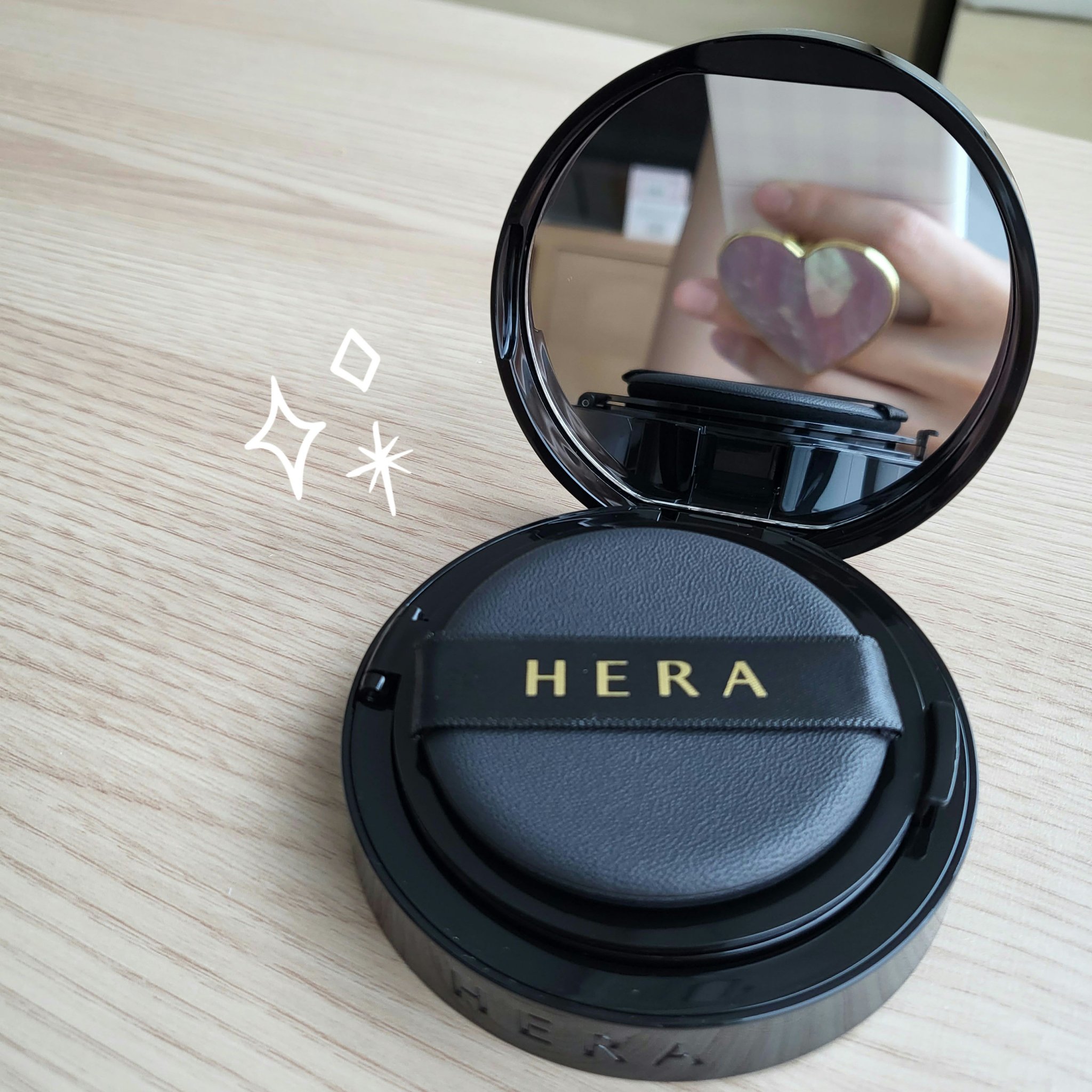 ブラック クッション/HERA/クッションファンデーションを使ったクチコミ（2枚目）