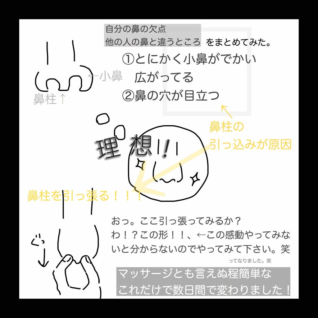 田代 on LIPS 「鼻にお悩みを持っていたら少しでも見てほしい!!!私は中学の頃か..」(3枚目)