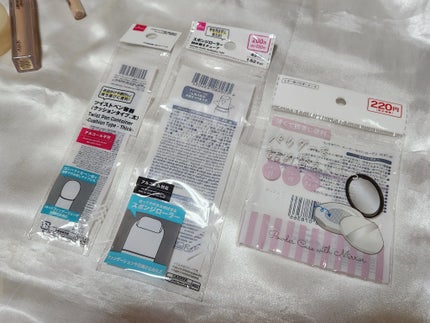 ミラー付きパウダーケース/DAISO/その他化粧小物を使ったクチコミ(2枚目)