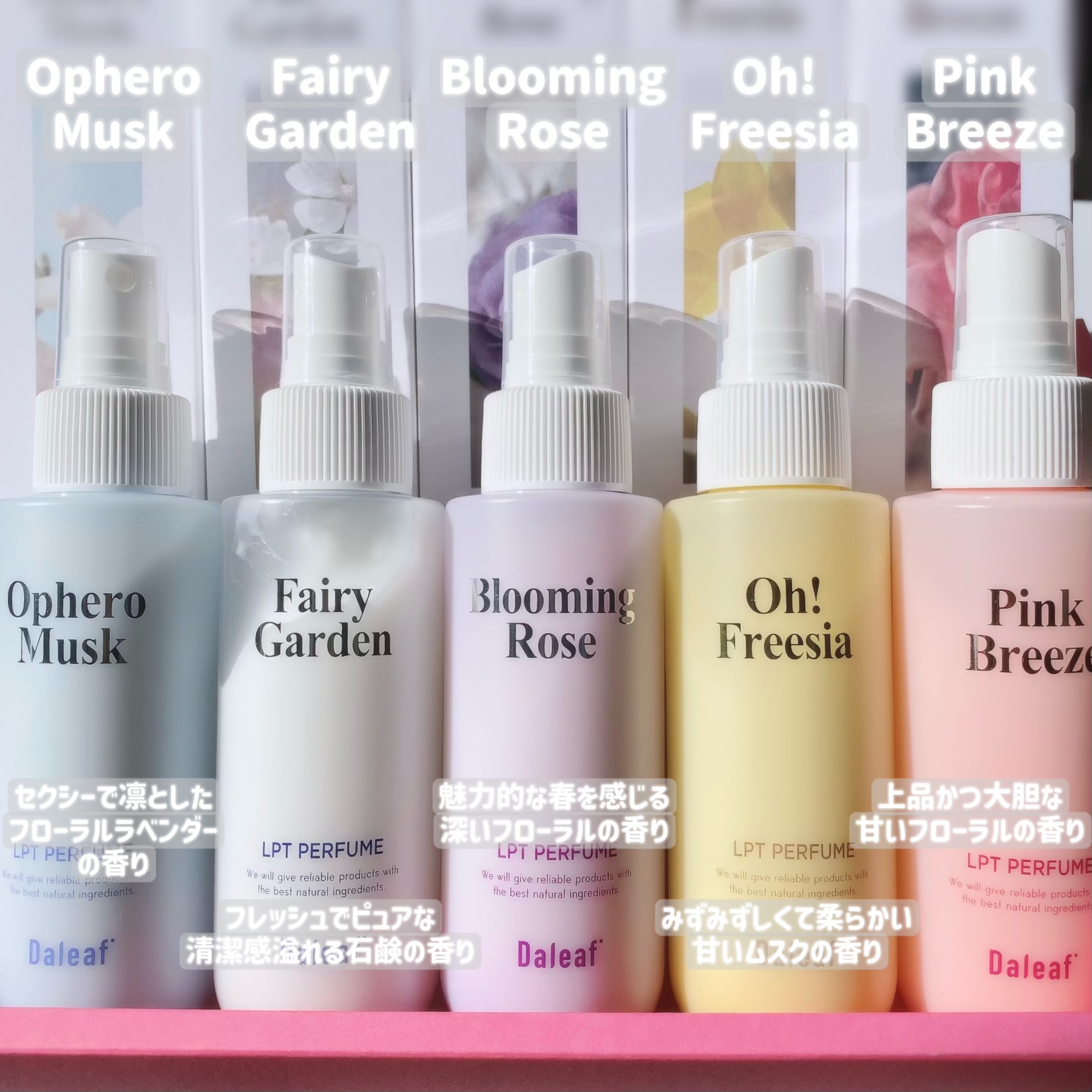 パフュームヘアパックインミスト Pink Breeze/Daleaf/アウトバストリートメントを使ったクチコミ（2枚目）