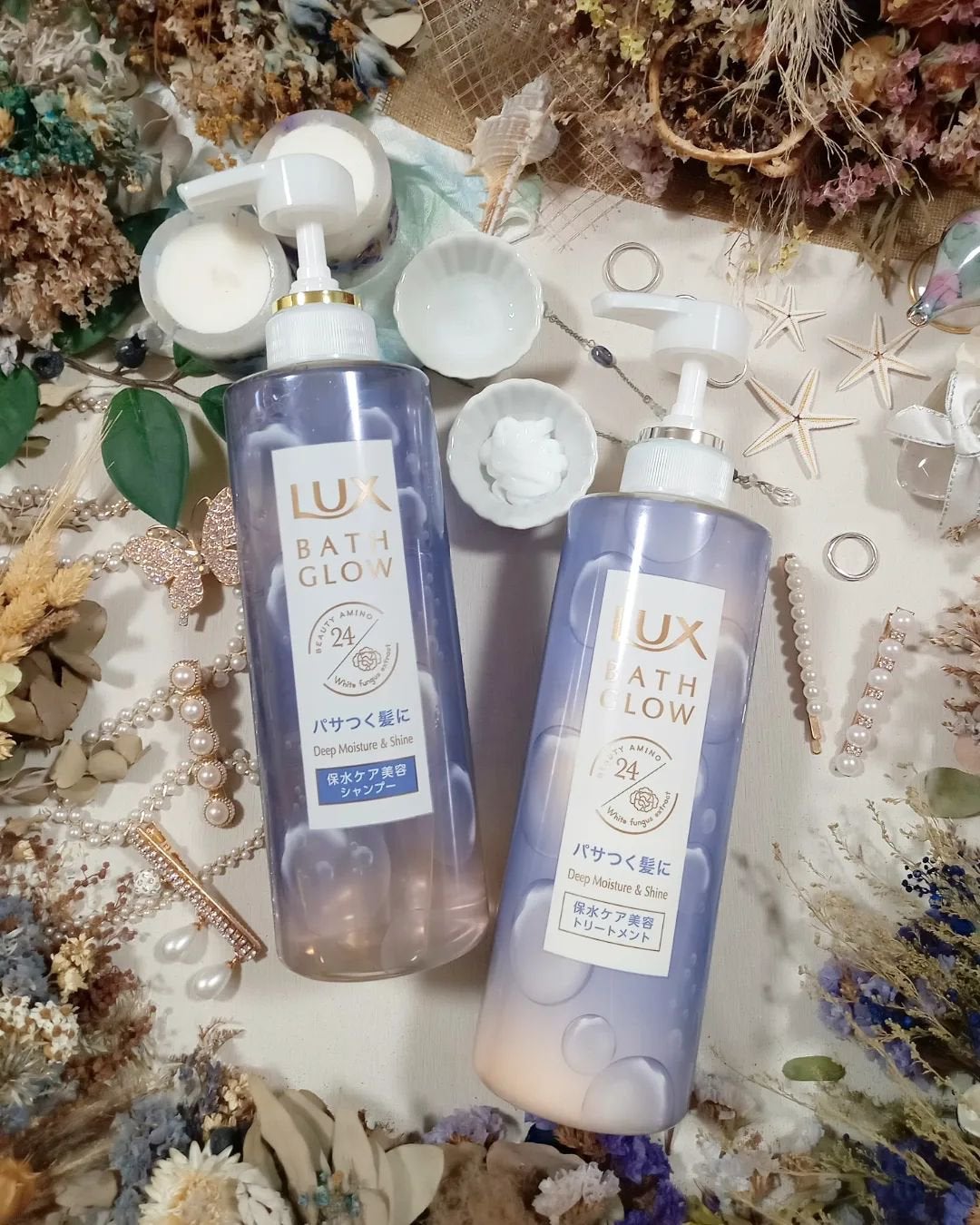 バスグロウ ディープモイスチャー&シャイン シャンプー/トリートメント/LUX/市販シャンプーを使ったクチコミ(1枚目)