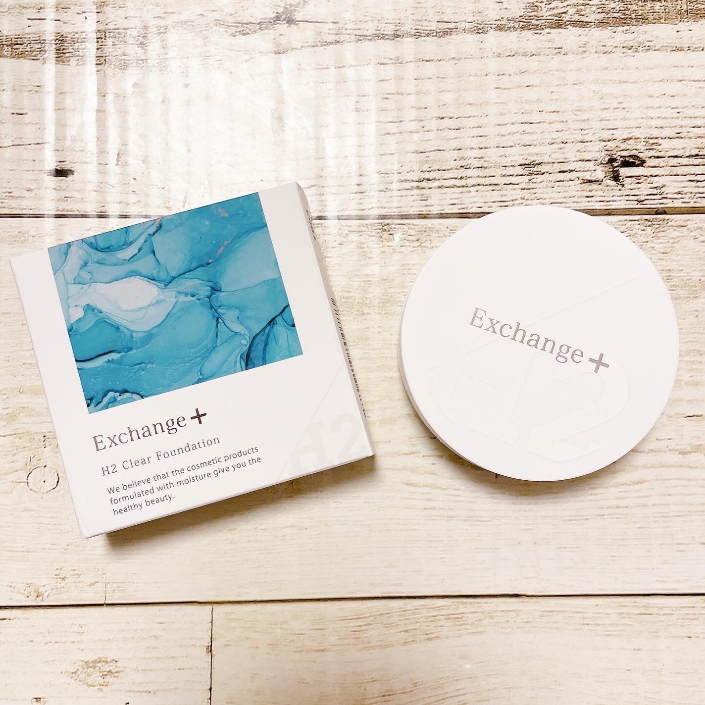 H2クリアファンデーション/Exchange+/クッションファンデーションを使ったクチコミ(1枚目)