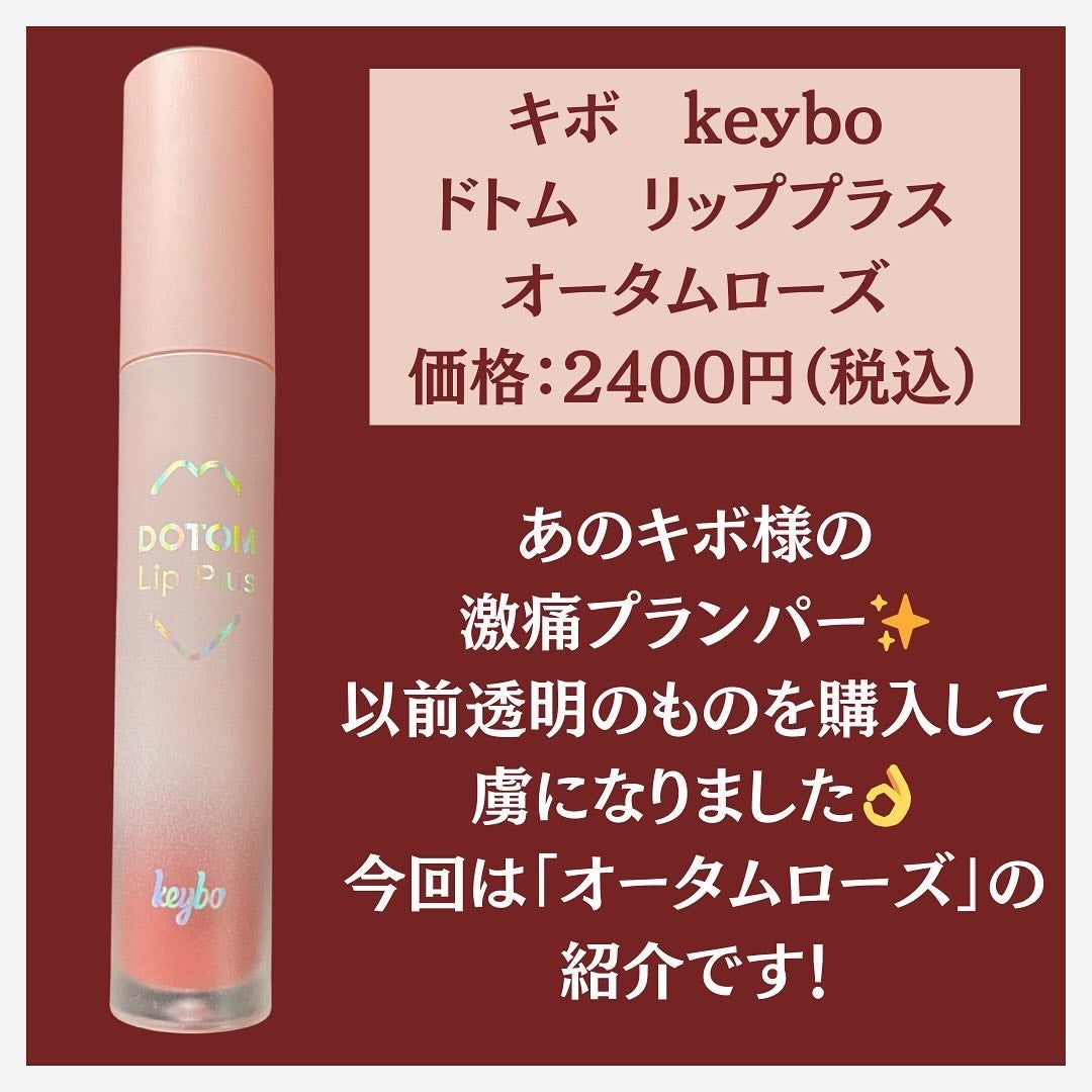 ドトムリッププラスプランパー/keybo/リッププランパーを使ったクチコミ(2枚目)