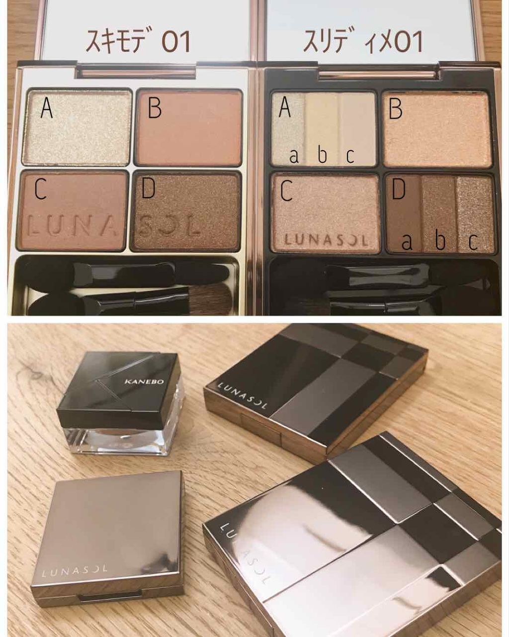 スキンモデリングアイズ/LUNASOL/アイシャドウパレットを使ったクチコミ(2枚目)