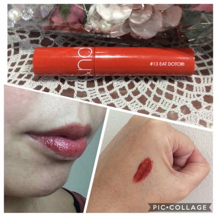 ジューシーラスティングティント/rom&nd/リップティントを使ったクチコミ(3枚目)