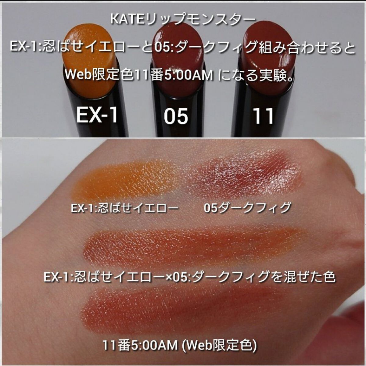 2022年秋新作口紅】ケイト リップモンスター｜KATEの人気色を