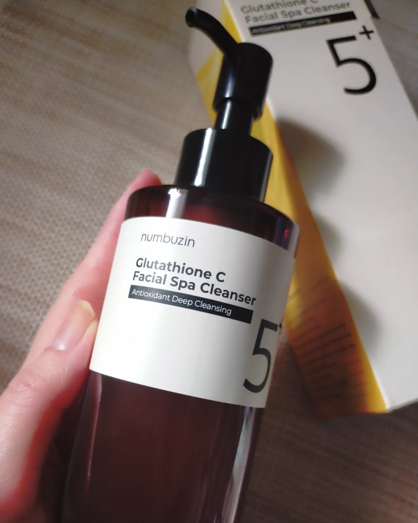 5番 白玉グルタチオンCアロママッサージクレンジング/numbuzin/オイルクレンジングを使ったクチコミ(1枚目)