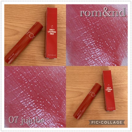 ジューシーラスティングティント/rom&nd/リップティントを使ったクチコミ(1枚目)