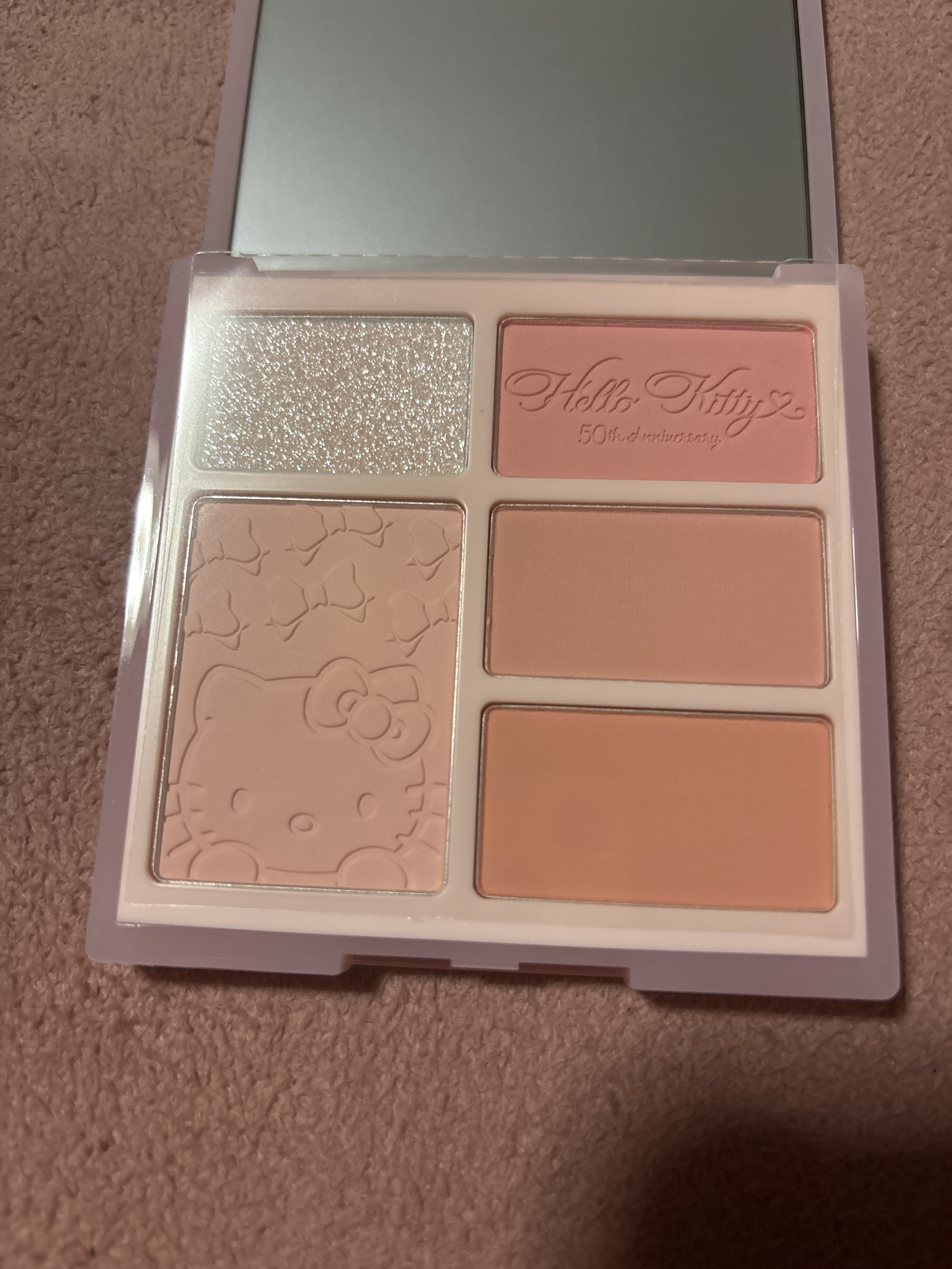 ピンクベアアイ&チークパレット/ピンクベア/アイシャドウパレットを使ったクチコミ（2枚目）