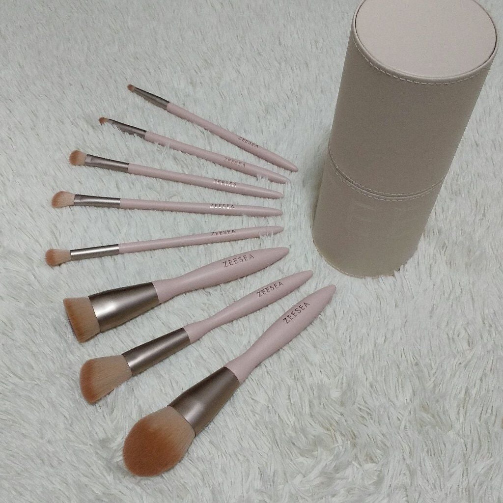 ローズクラウドメイクブラシセット/ZEESEA/メイクブラシを使ったクチコミ(1枚目)
