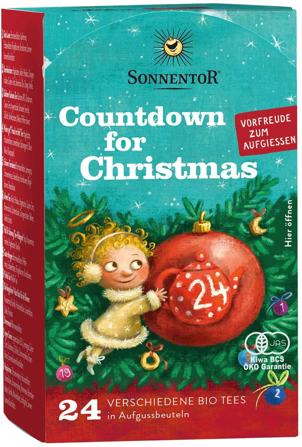 ゾネントア クリスマス カウントダウンのお茶