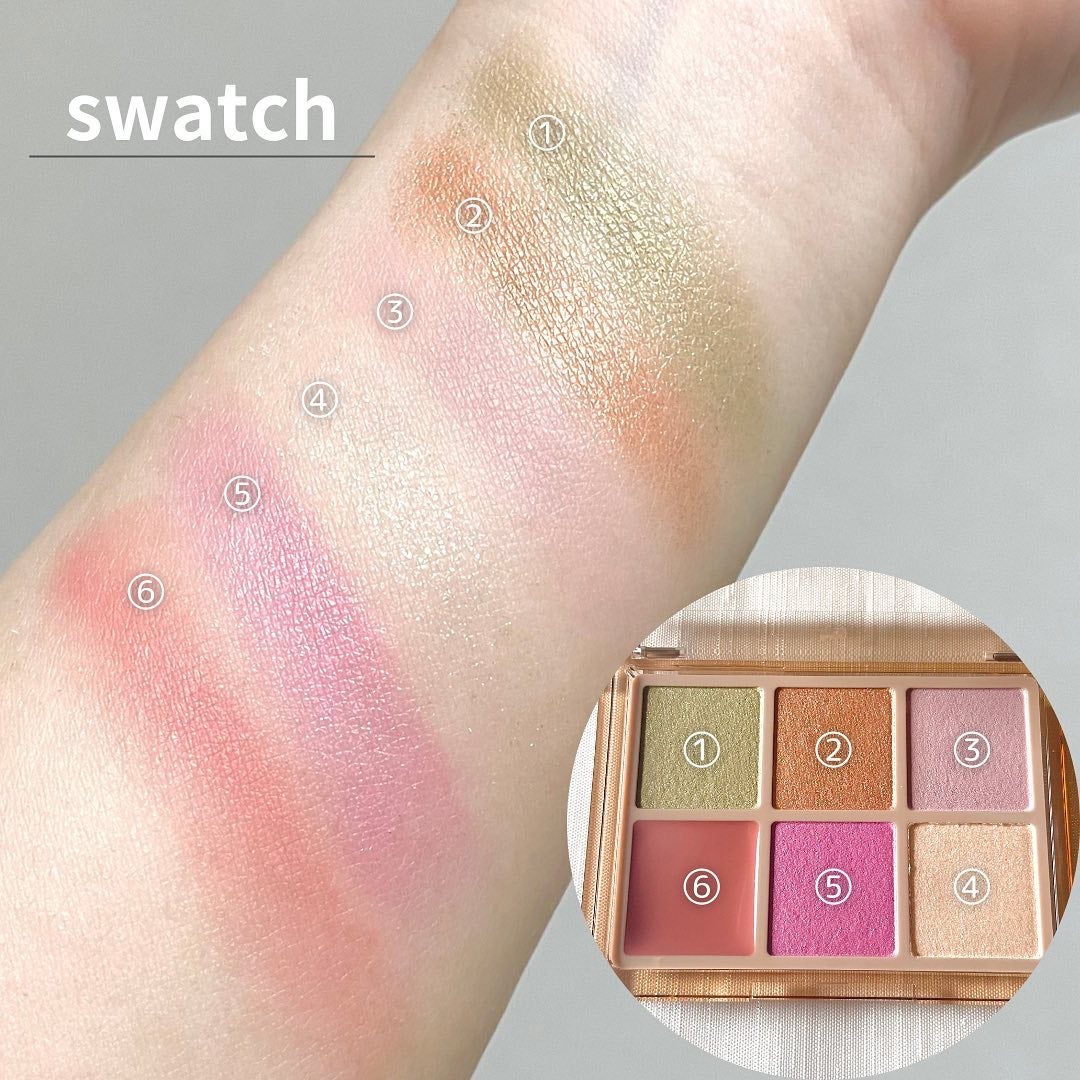 フーミー 時計回りパレット/WHOMEE/アイシャドウパレットを使ったクチコミ(4枚目)