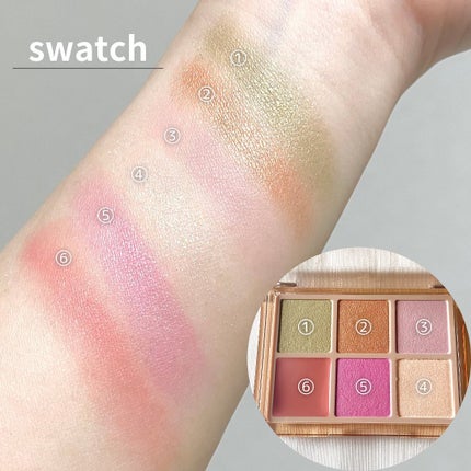 フーミー 時計回りパレット/WHOMEE/アイシャドウパレットを使ったクチコミ(4枚目)