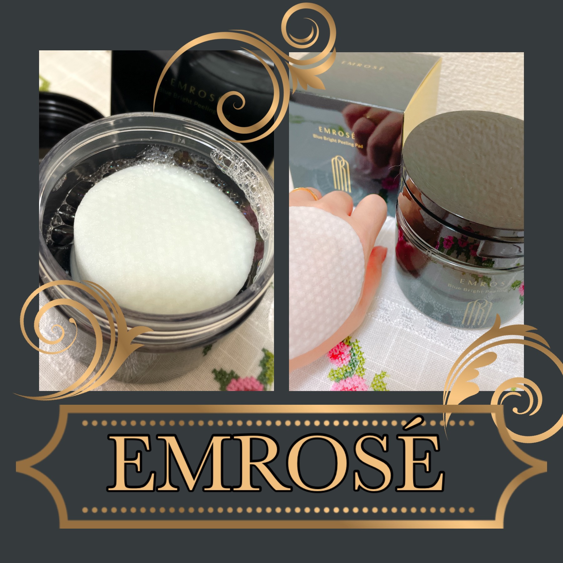 ブルーブライトピーリングパッド/EMROSÉ/トナーパッドを使ったクチコミ（2枚目）