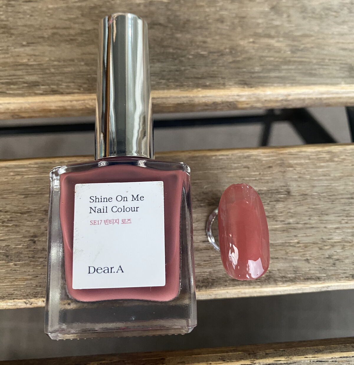 シャインオンミーネイルカラー SE17.ヴィンテージローズ/Dear.A/マニキュアを使ったクチコミ（1枚目）