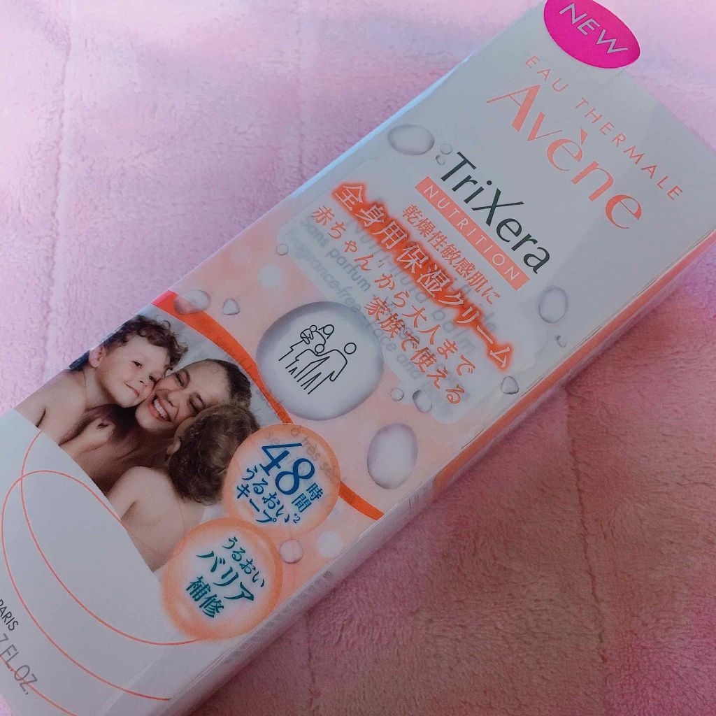 Avene トリクセラNT フルイドクリーム
(全身用保湿クリーム 敏感肌用)

乳液状なめらかクリームで
うるおいバリアを長時間キープ!!

家族全員、赤ちゃん(生後1ヶ月以上)にも使える👧🏻💗

お風呂あがりに塗ってます!!
ベタ