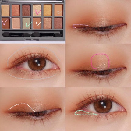 and U アイシャドウパレット/and U/アイシャドウパレットを使ったクチコミ(6枚目)