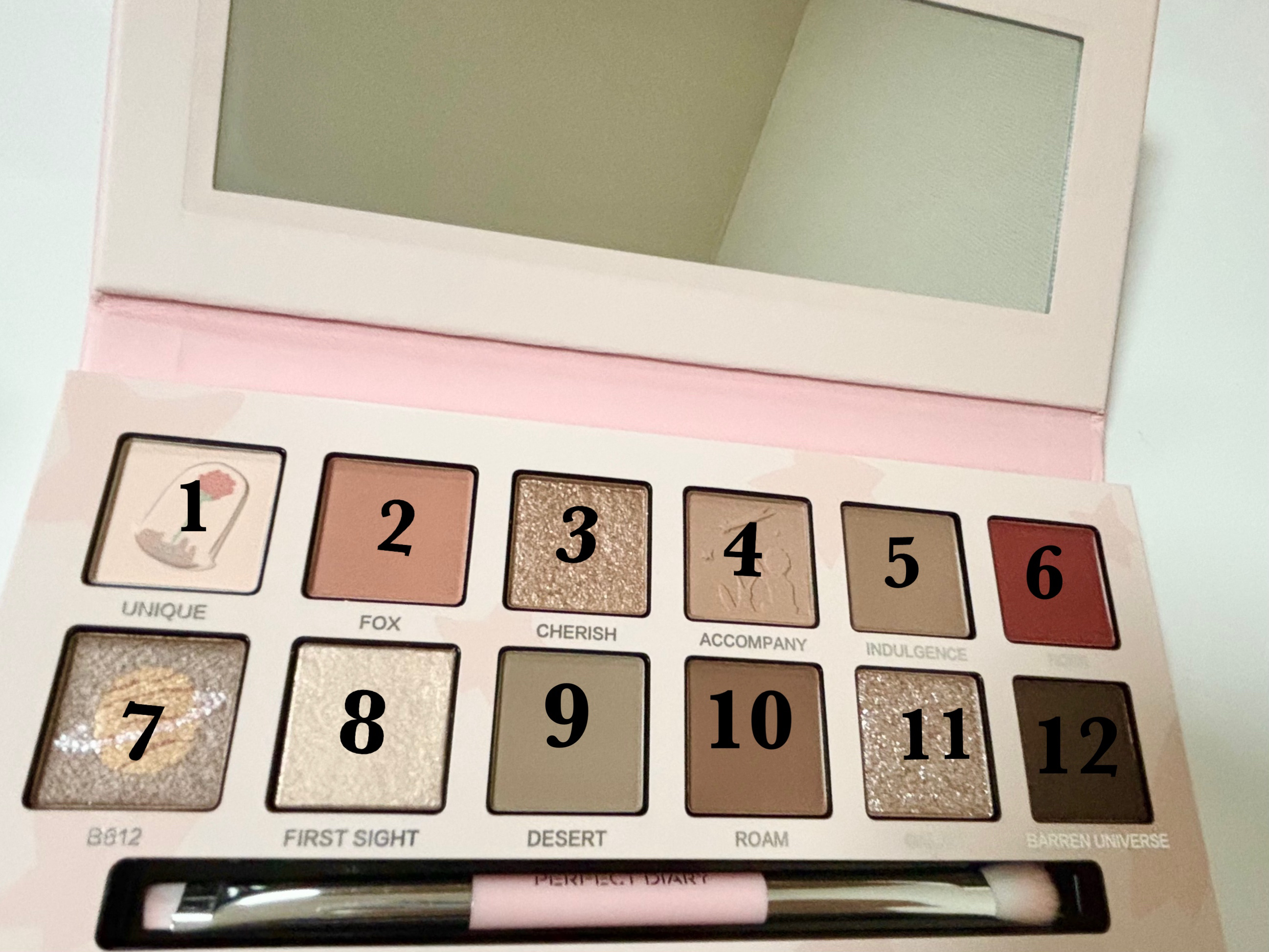 エクスプローラ12色 動物アイシャドウパレット/PERFECT DIARY/アイシャドウパレットを使ったクチコミ（3枚目）