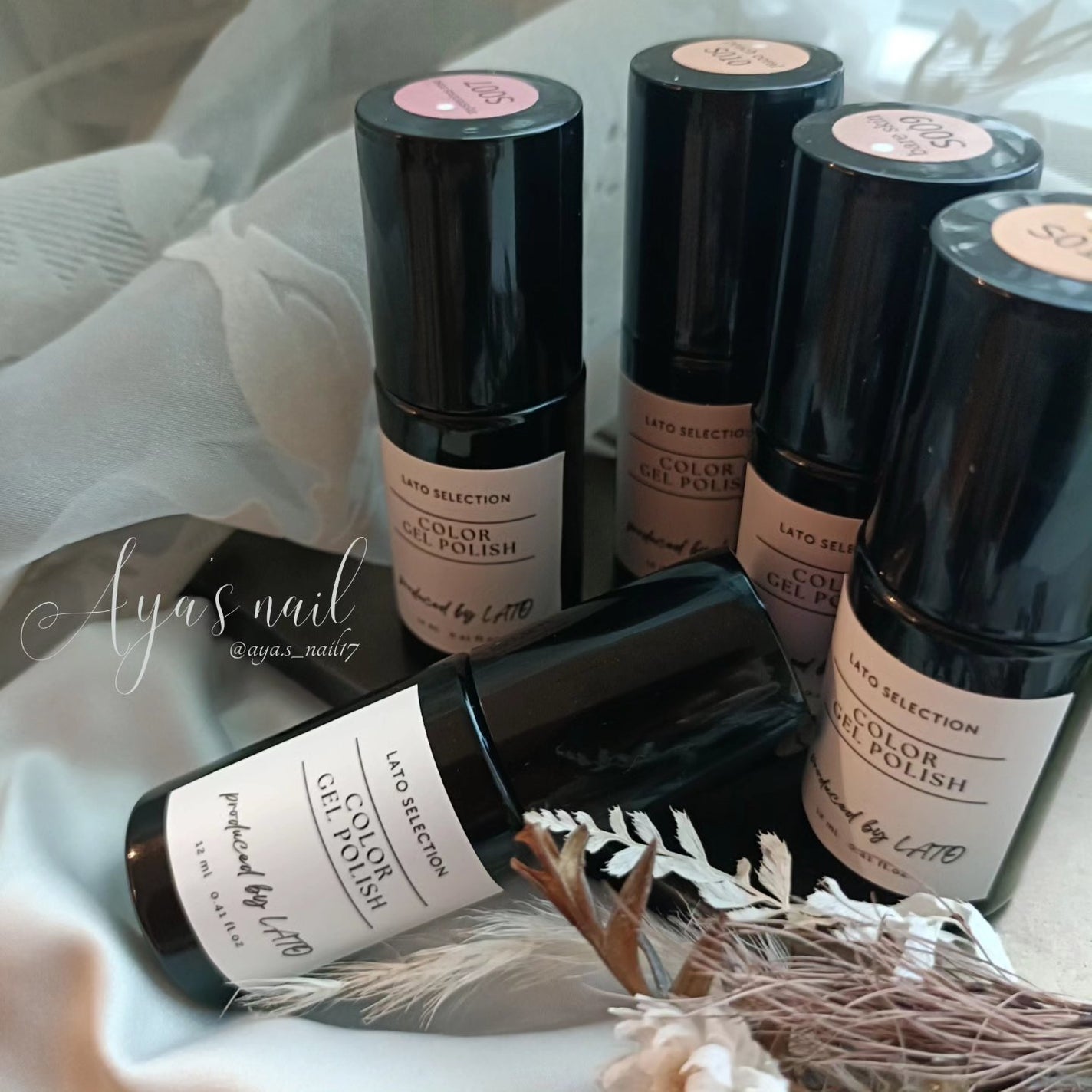 color gel polish/LATO online/ジェルネイルを使ったクチコミ(5枚目)