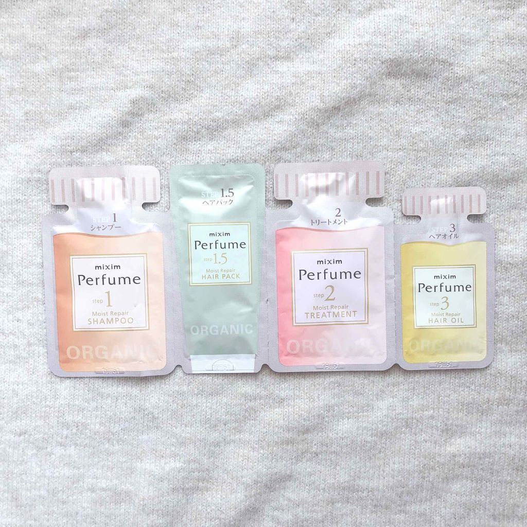 ミクシムパフューム モイストリペア 限定チェリーブロッサム シャンプー＆ヘアトリートメントペアセット /mixim Perfume/市販シャンプーを使ったクチコミ（2枚目）