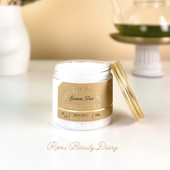 バスソルト グリーンティー/サンタール・エ・ボーテ/無機塩系入浴剤を使ったクチコミ（2枚目）