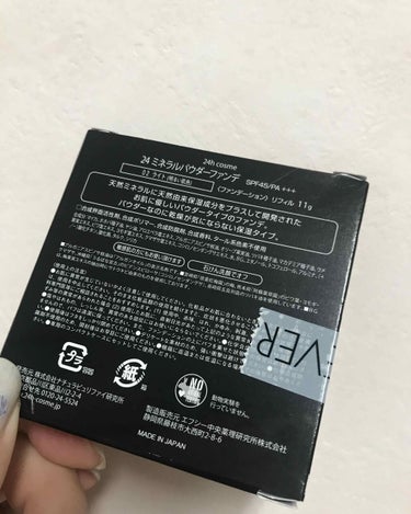 24h cosme 24 ミネラルパウダーファンデのクチコミ「24h コスメ
ミネラルパウダーファンデ　02ライト

SPF45 PA+++

石鹸落ち！！.....」（2枚目）