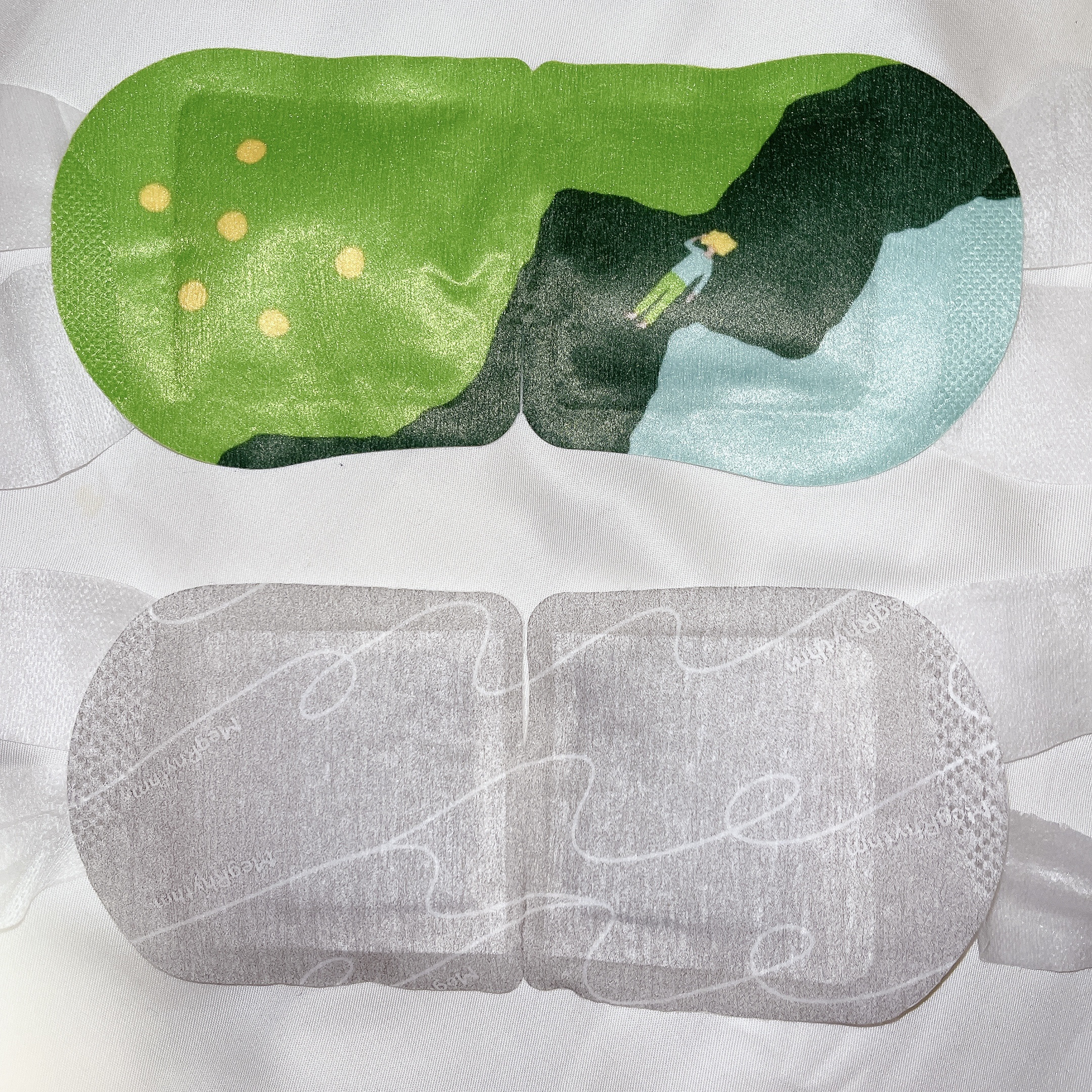 n／36500 蒸気でホットアイマスク 無香料 12枚入/めぐりズム/ホットアイマスクを使ったクチコミ（2枚目）