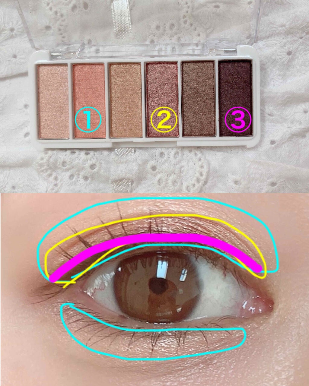 AC カラーアイパレット/AC MAKEUP/アイシャドウパレットを使ったクチコミ(3枚目)