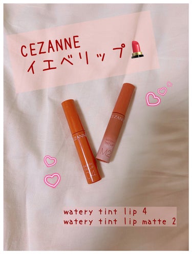 【使った商品】
・CEZANNE Watery tint lip 4 キャメルオレンジ
・CEZANNE Watery tint lip matte 2 ウォームオレンジ

【色味】
※唇の画像がありま
