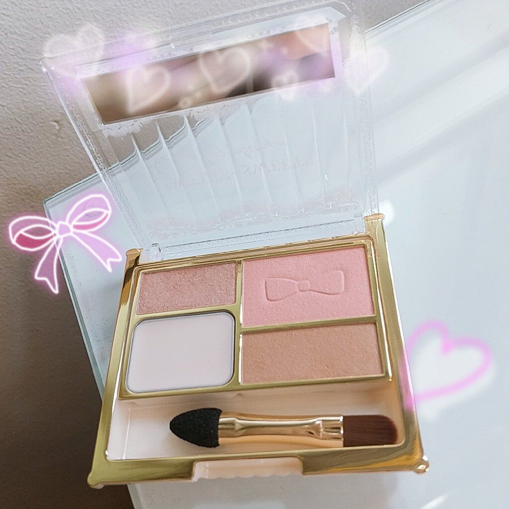 アイバッグプランパー 02 ピーチピンク/スウィーツ スウィーツ/アイシャドウパレットを使ったクチコミ（2枚目）