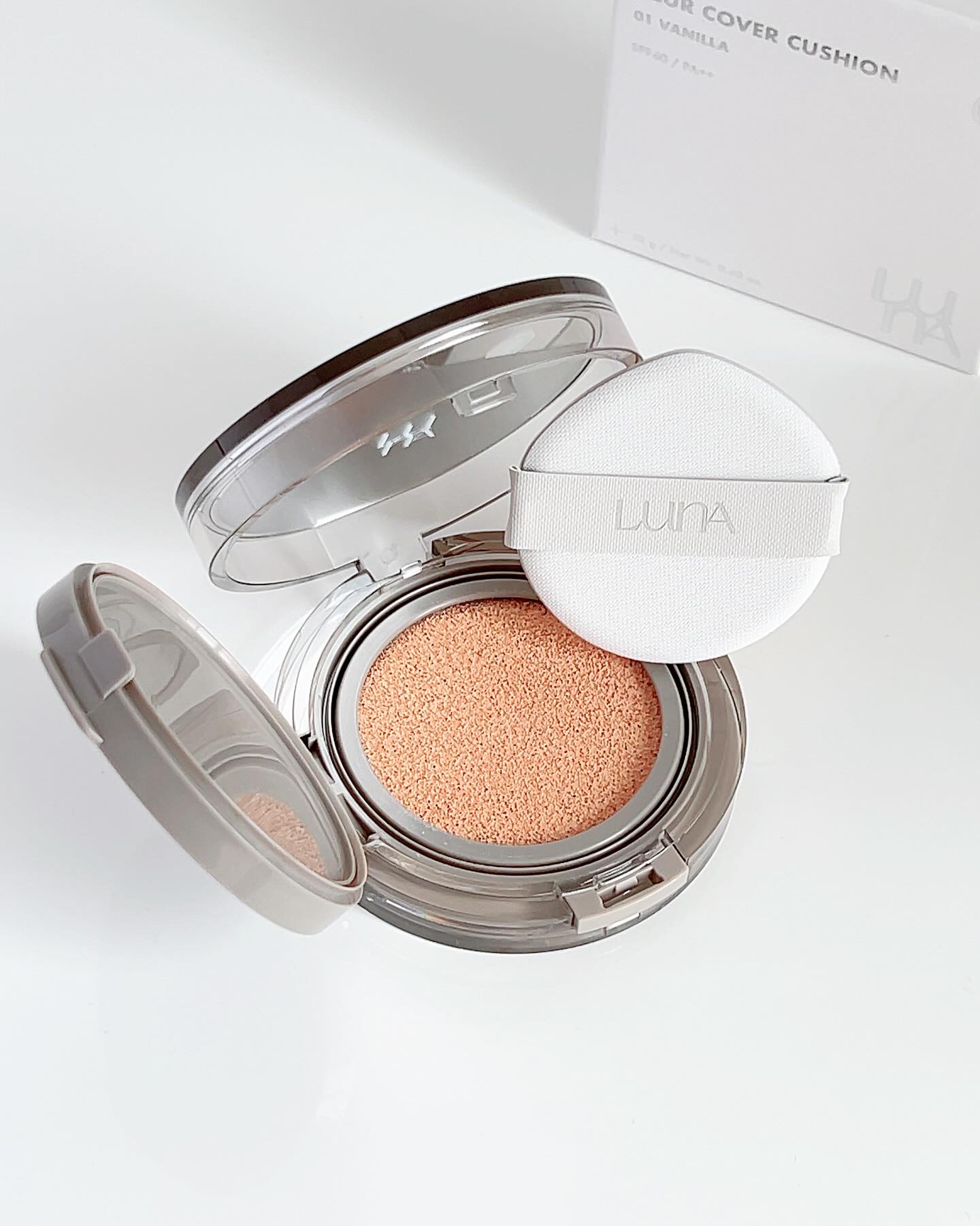 ブラーカバークッション/LUNA/クッションファンデーションを使ったクチコミ（2枚目）