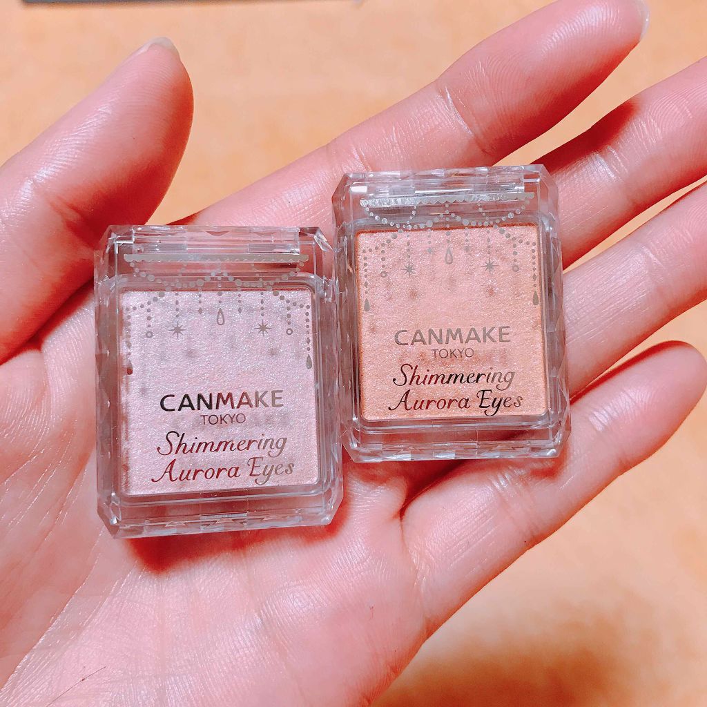 シマリングオーロラアイズ/キャンメイク/単色アイシャドウを使ったクチコミ（1枚目）