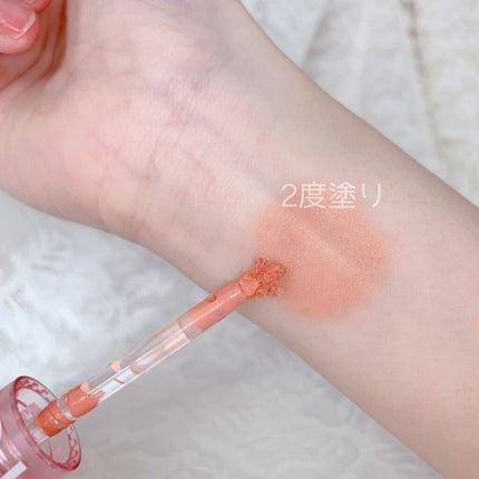 ソフトクリームチーク/AMUSE/リキッドチークを使ったクチコミ(4枚目)