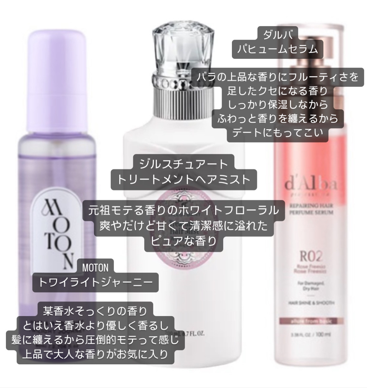 ジルスチュアート ホワイトフローラル トリートメントヘアミスト/JILL STUART/ヘアミストを使ったクチコミ（2枚目）