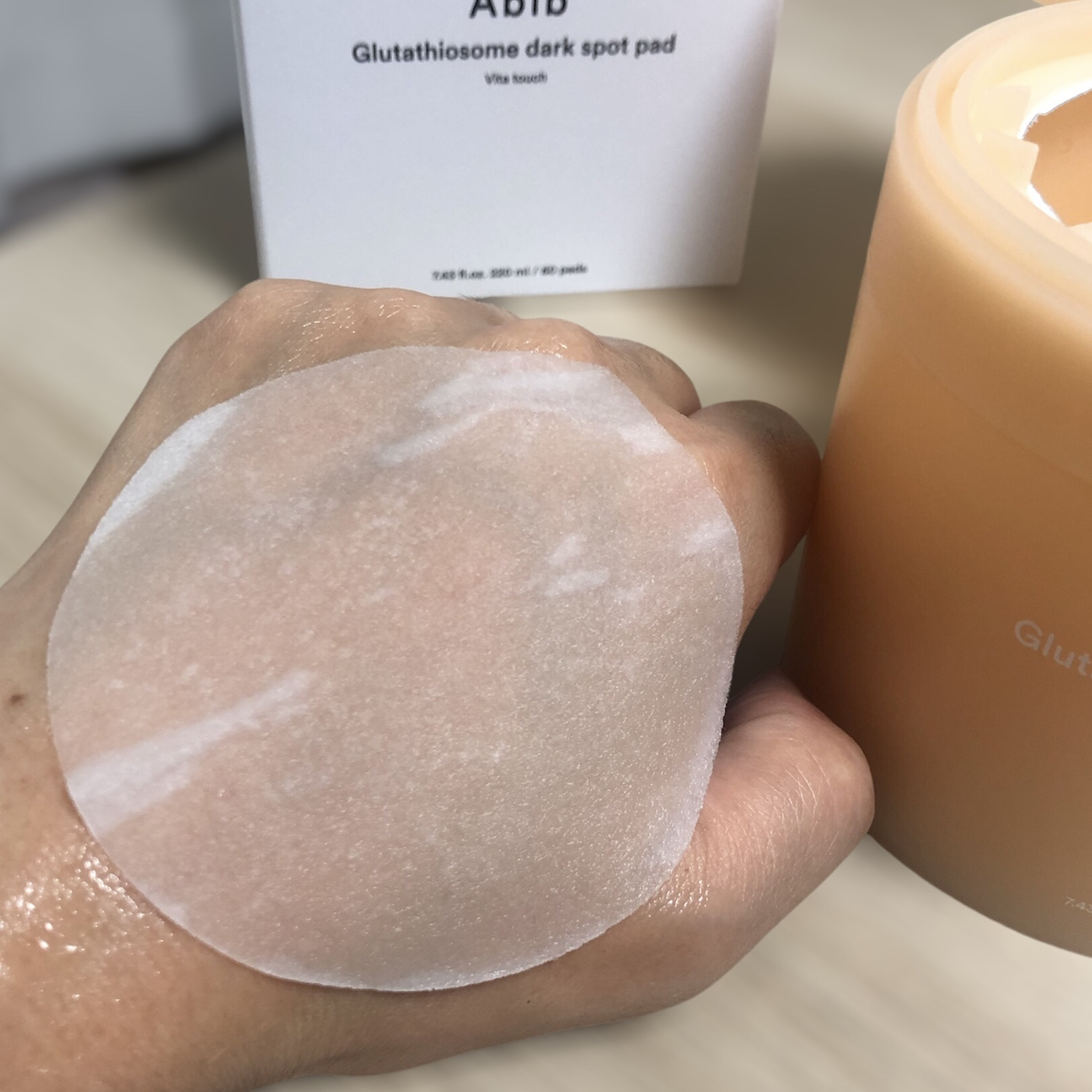 弱酸性pHシートマスク  グルタチオンソームフィット/Abib /シートマスク・パックを使ったクチコミ（3枚目）