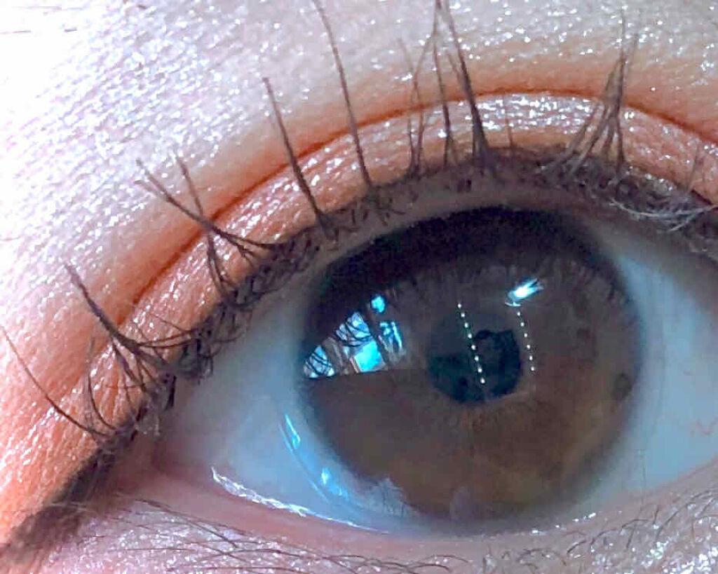 UR GLAM　POWDER EYESHADOW チェリーピンク〈パールラメ〉/U R GLAM/単色アイシャドウを使ったクチコミ（2枚目）