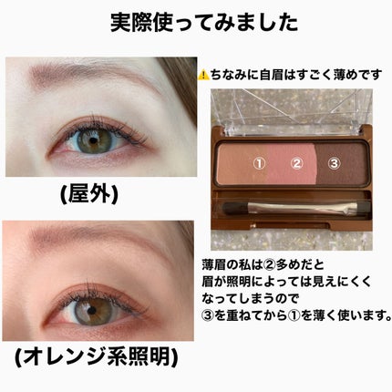 ノーズ&アイブロウパウダー/CEZANNE/パウダーアイブロウを使ったクチコミ(5枚目)