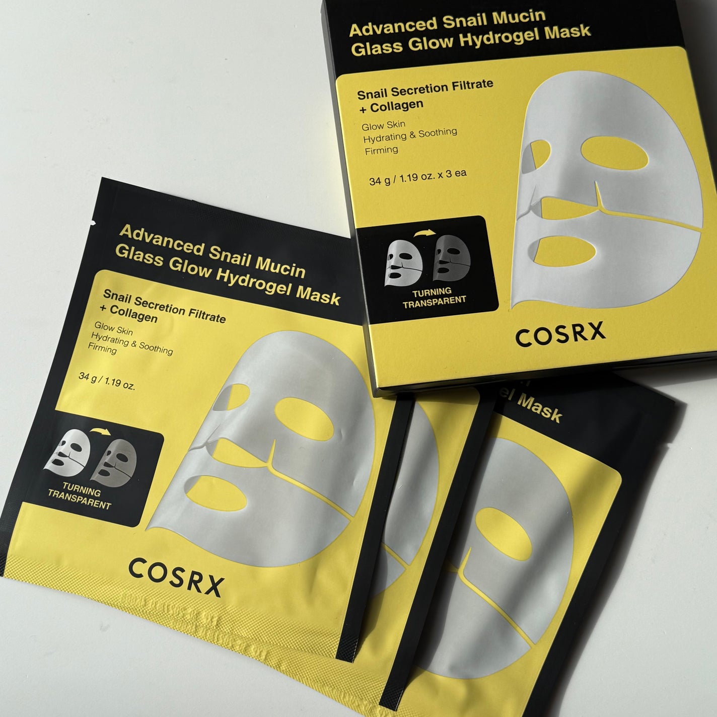 アドバンスド スネイルムチン グラスグロー ハイドロゲル マスク/COSRX/シートマスク・パックを使ったクチコミ(1枚目)