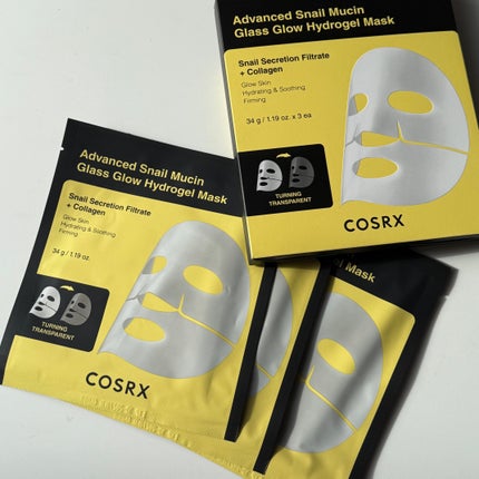 アドバンスド スネイルムチン グラスグロー ハイドロゲル マスク/COSRX/シートマスク・パックを使ったクチコミ(1枚目)