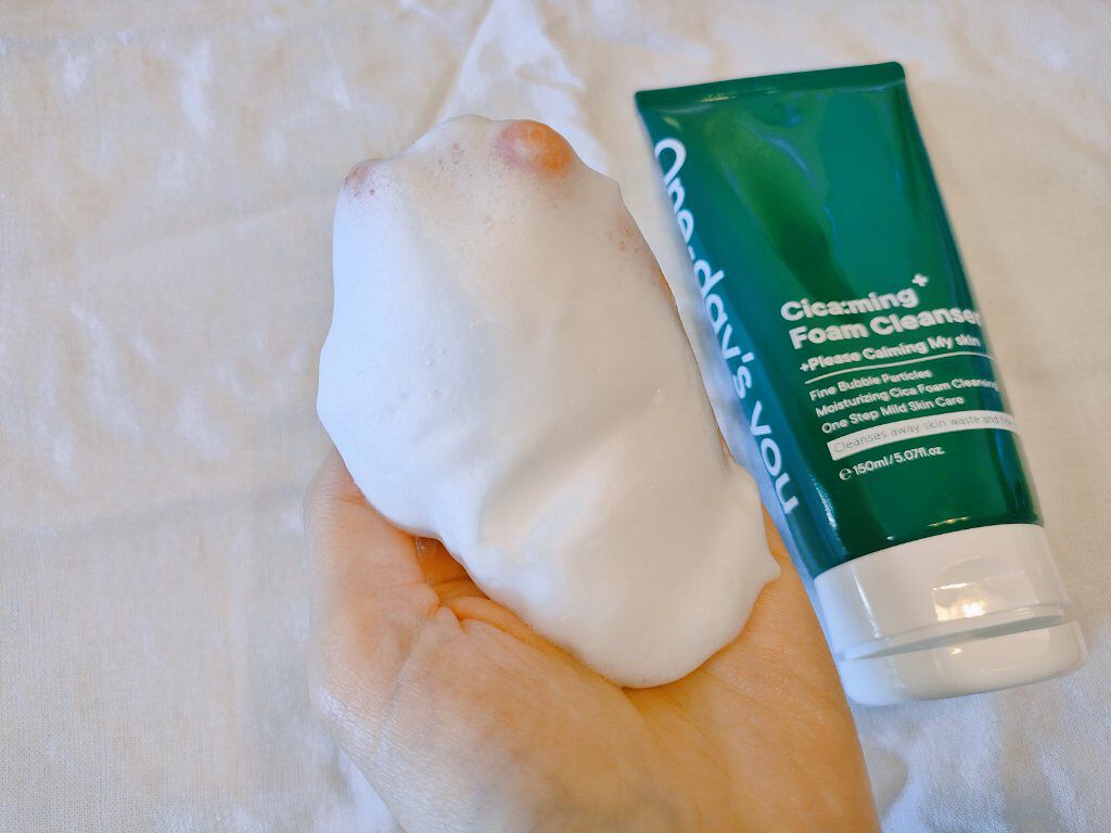 One-day's you シカーミングフォームクレンザーのクチコミ「ONE-DAY'S YOUから新発売した
シカーミングフォームクレンザー 150ml

鎮静効.....」（3枚目）