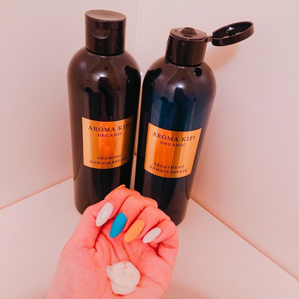 オーガニック シャンプー/トリートメント<ダメージリペア>/AROMA KIFI/シャンプー・コンディショナーを使ったクチコミ(2枚目)