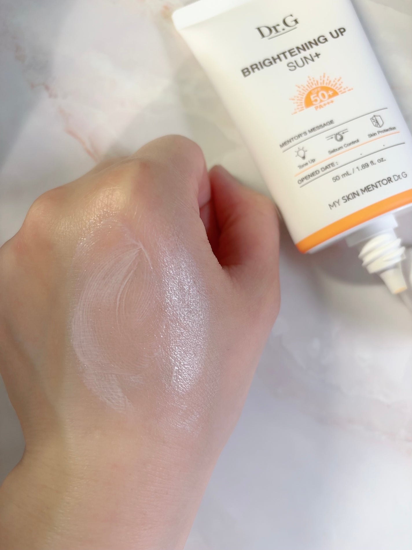 ブライトニングアップサンプラス/Dr.G/日焼け止めクリームを使ったクチコミ(4枚目)