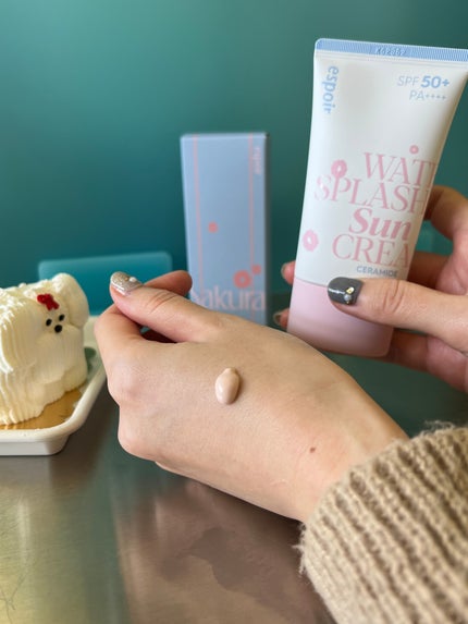 ウォータースプラッシュサンクリーム セラミド/espoir/日焼け止めクリームを使ったクチコミ(5枚目)