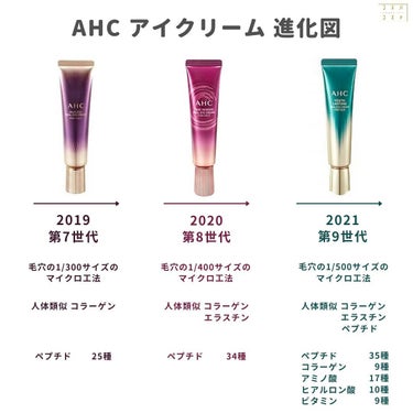 タイム リワインド リアル アイ クリーム フォー フェイス/AHC/フェイスクリームを使ったクチコミ（2枚目）