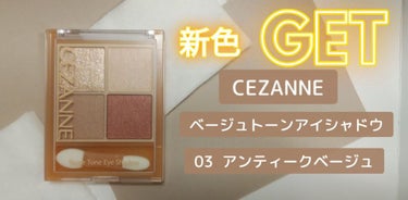 ベージュトーンアイシャドウ/CEZANNE/アイシャドウパレットを使ったクチコミ（1枚目）