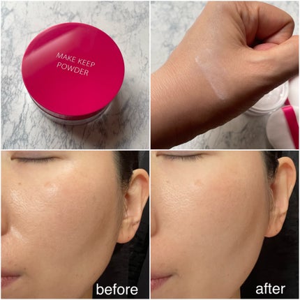 メイク キープ パウダー/コーセーコスメニエンス/ルースパウダーを使ったクチコミ(6枚目)