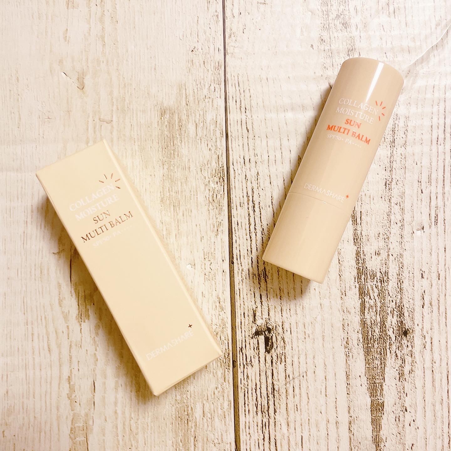 コラーゲンモイスチャーSUNマルチバーム/DERMASHARE/日焼け止めスティックを使ったクチコミ（1枚目）